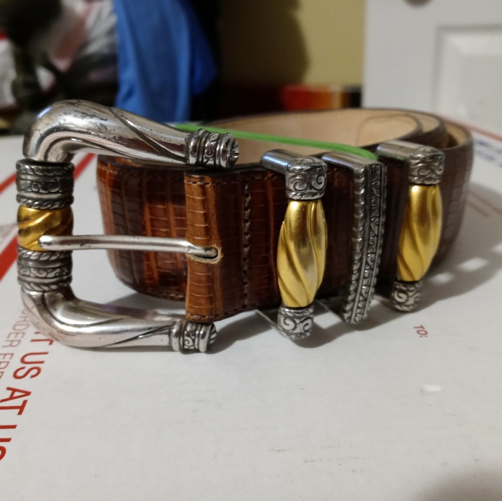 ππ΄Brighton Vintage Leather Beltπ‘π‘ πΊπΈ πΊπ²Size M Women,#47607,Made In U.S.A - Picture 14 of 16